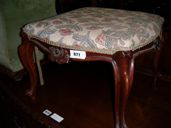 Victorian cab leg stool